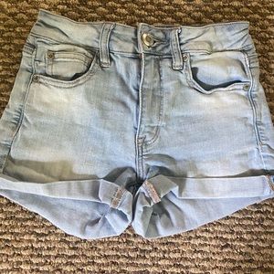 American Eagle Light-wash Denim Shorts